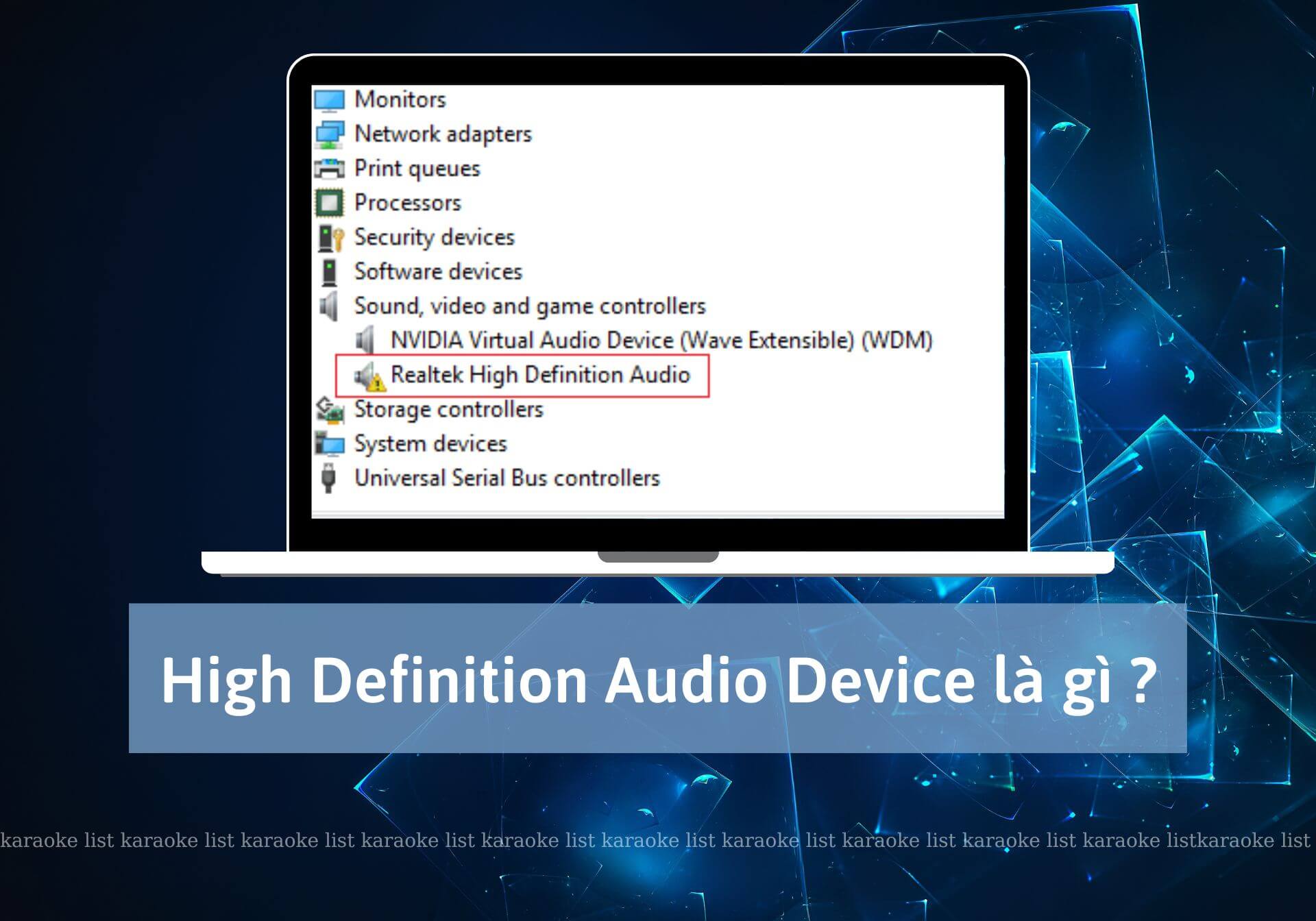 tim hieu high definition audio device la gi